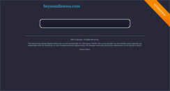 Desktop Screenshot of beyoundmenu.com