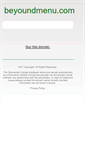 Mobile Screenshot of beyoundmenu.com